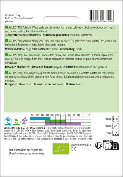  BIO Kohlrabi Blau Azur Star