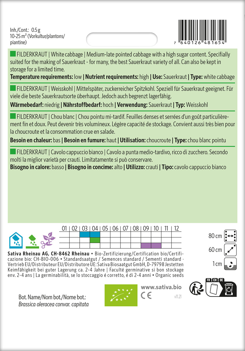  BIO Weisskohl Filderkraut [MHD 12/2025]
