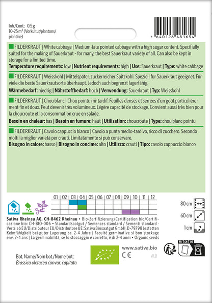  BIO Weisskohl Filderkraut [MHD 12/2025]