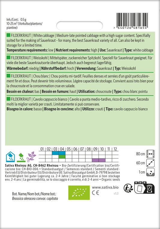  BIO Weisskohl Filderkraut [MHD 12/2025]