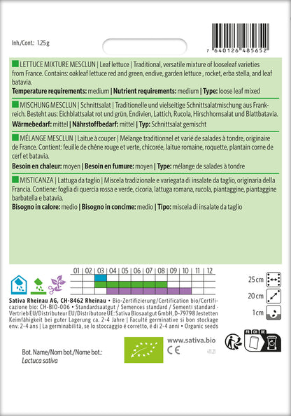  BIO Schnittsalat Mischung Mesclun [MHD 12/2025]