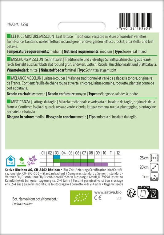  BIO Schnittsalat Mischung Mesclun [MHD 12/2025]