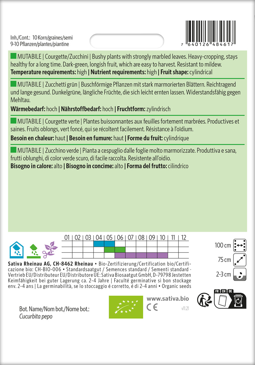  BIO Zucchini Mutabile [MHD 12/2025]