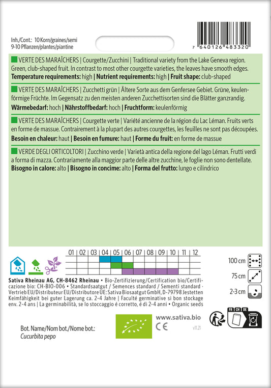  BIO Zucchini Verte Des Maraîchers [MHD 12/2025]