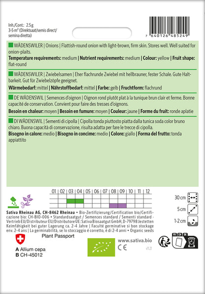  BIO Zwiebelsamen Wädenswiler