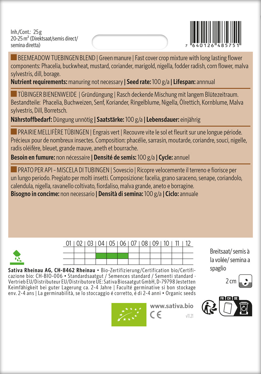  BIO Gründüngung Tübinger Bienenweide [MHD 12/2025]