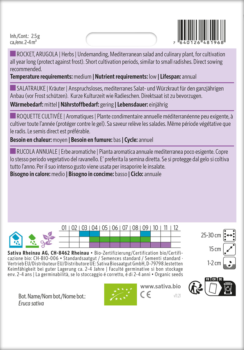  BIO Rucola, Salatrauke [MHD 12/2025]