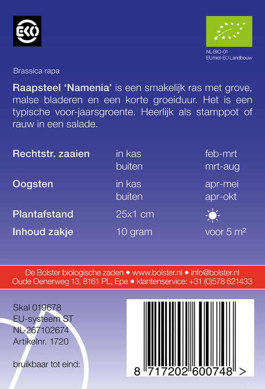  BIO Rübstiel Namenia [MHD 12/2025]