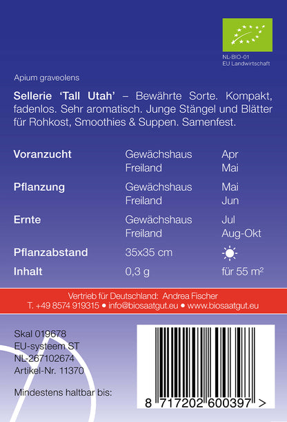  BIO Sellerie Tall Utah