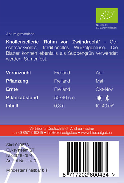  BIO Knollensellerie Ruhm Von Zwijndrecht [MHD 12/2025]