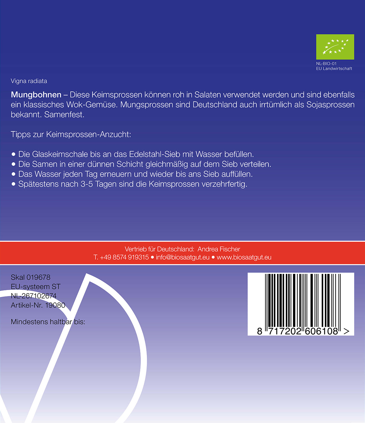 BIO Mungbohnen Keimsprossen [MHD 12/2024]