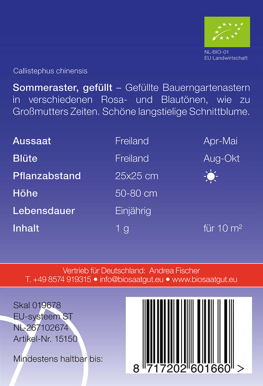  BIO Sommeraster Gefüllt [MHD 12/2025]