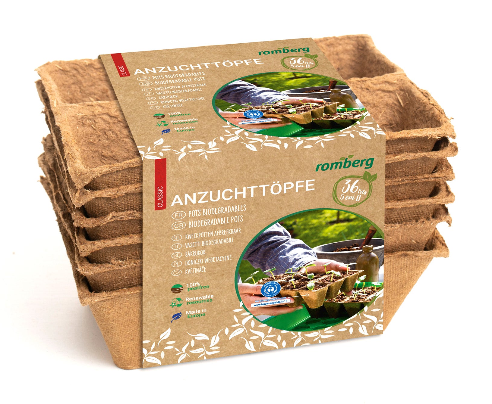  5 X 5 Cm Anzuchttopf Quadratisch (36 Stück)