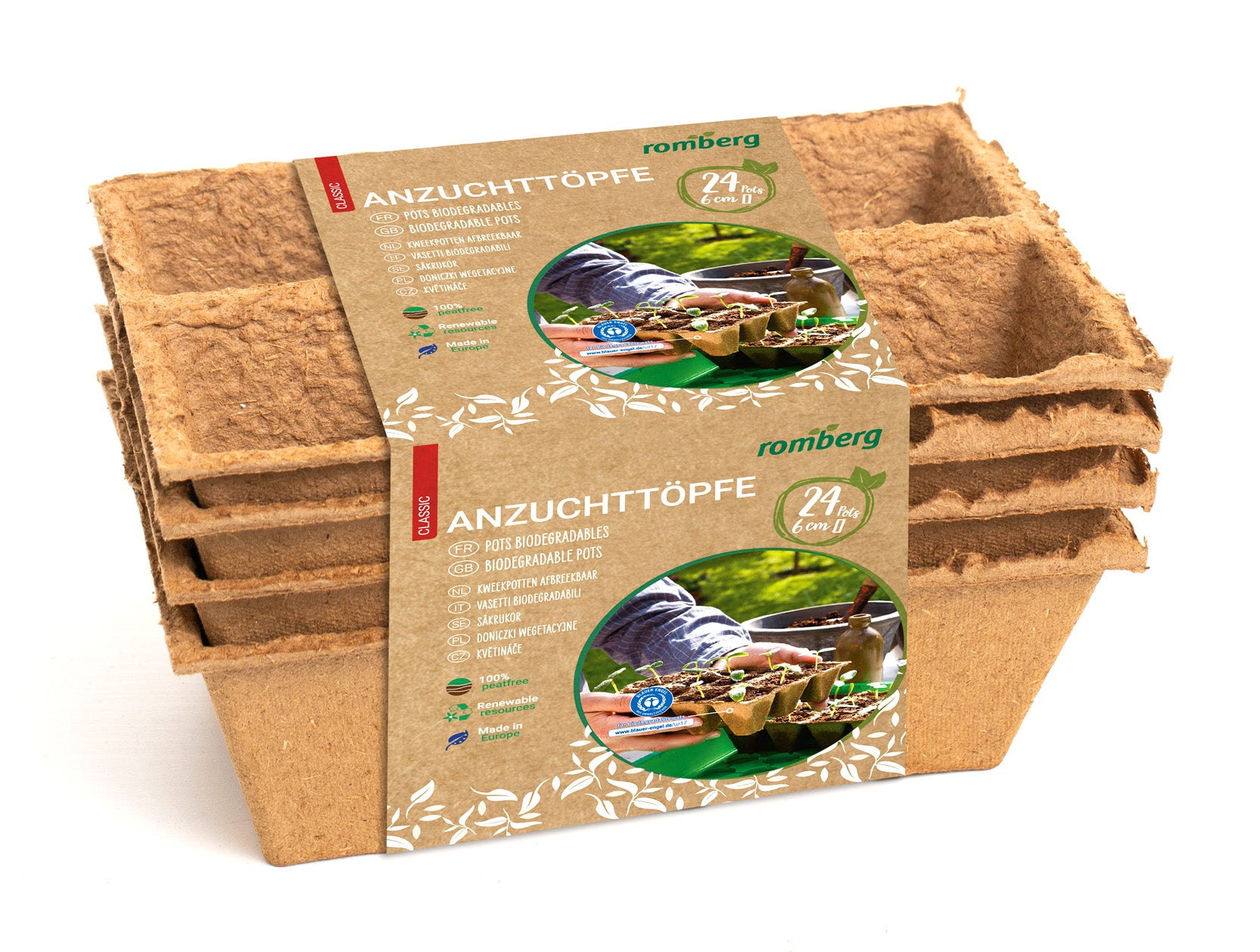  6 X 6 Cm Anzuchttopf Quadratisch (24 Stück)