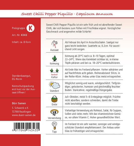  Sweet Chili Pepper Piquillo