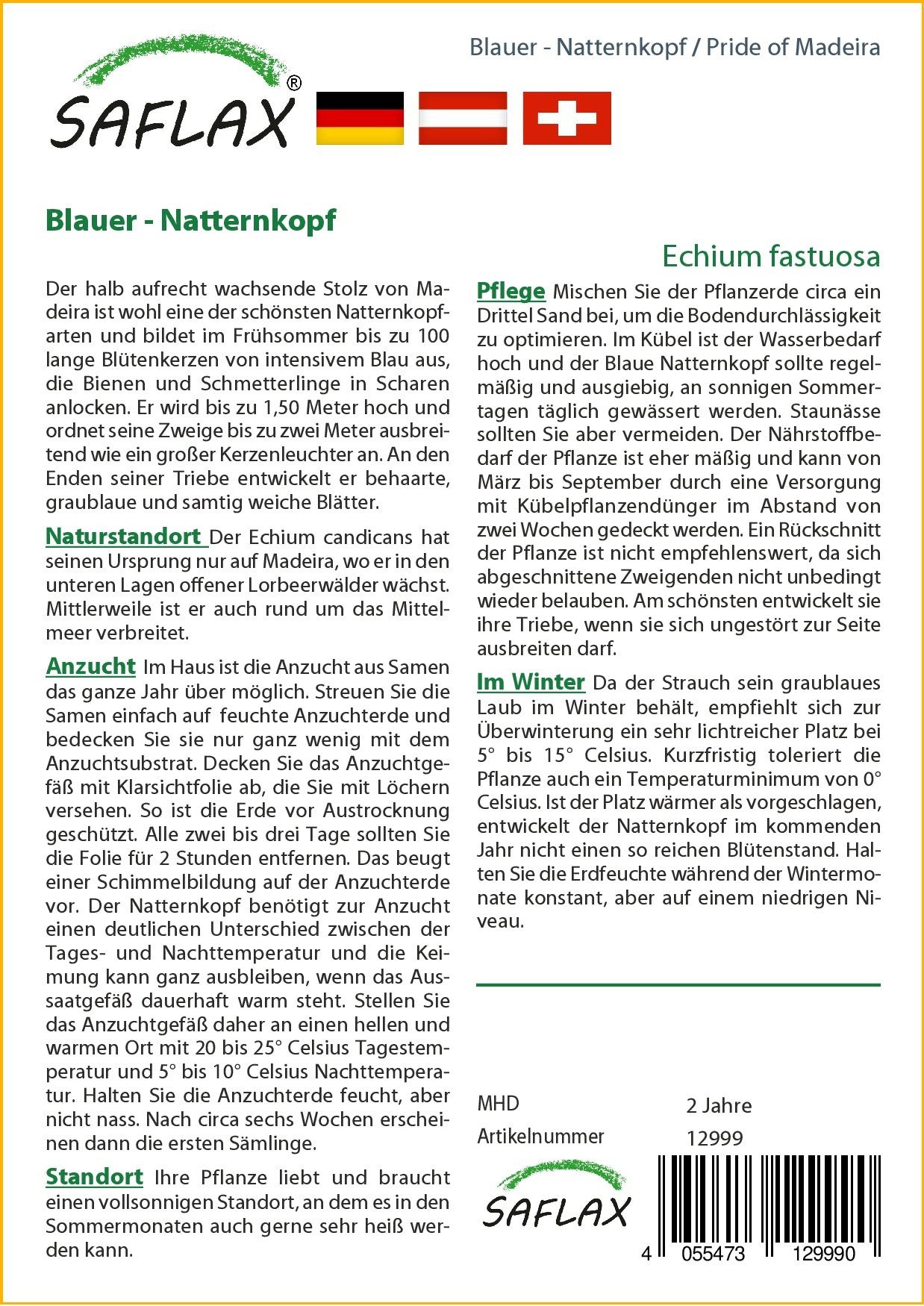  Blauer Natternkopf