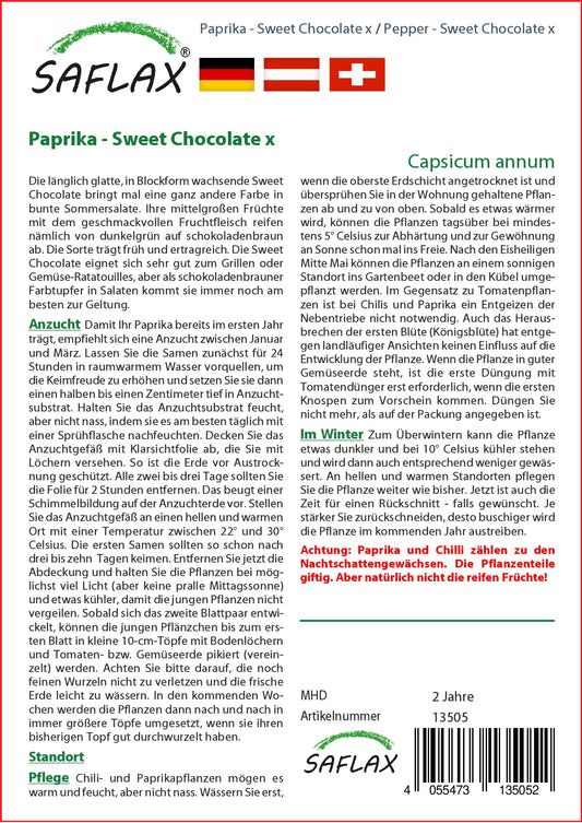 Paprika Sweet Chocolate X