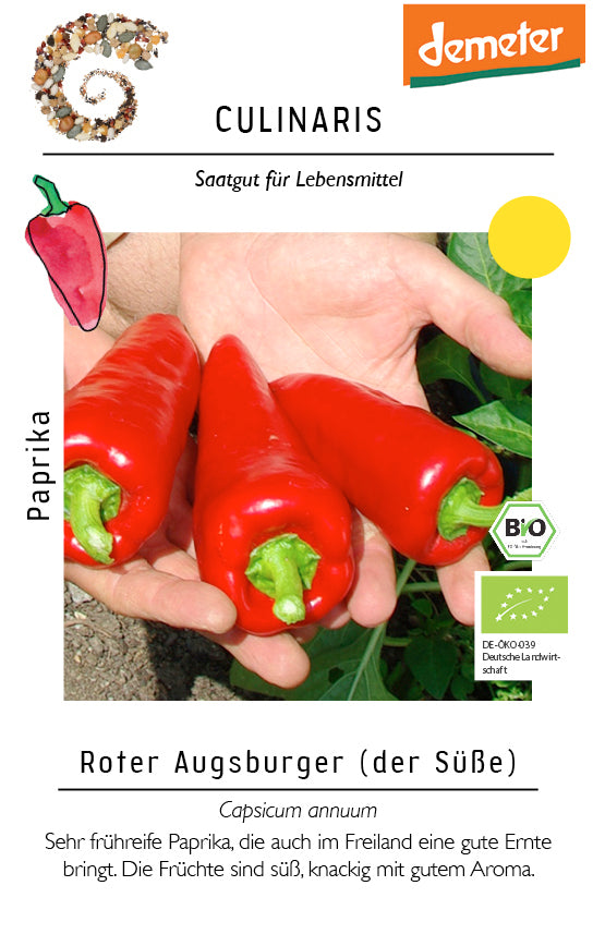  BIO Paprika Roter Augsburger