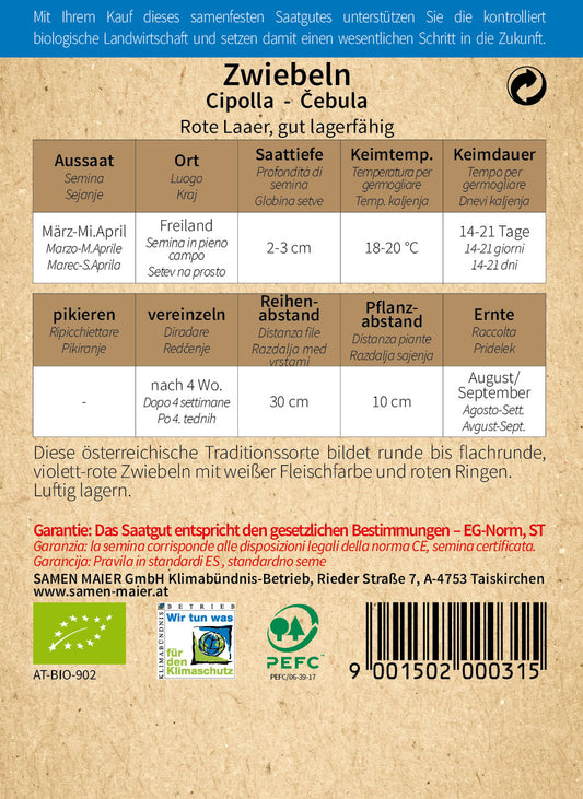  BIO Zwiebel Rote Laaer