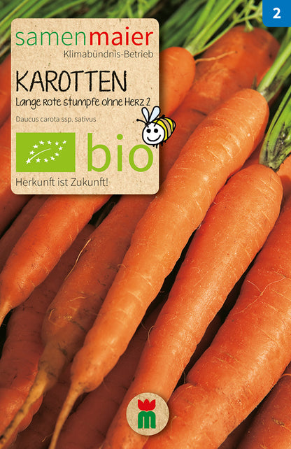  BIO Lange Rote Stumpfe O. Herz 2 Möhre