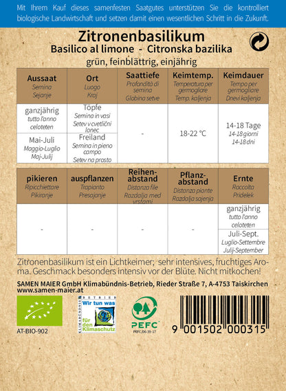  BIO Zitronenbasilikum