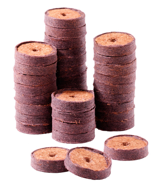  36 Mm Kokos-Quelltabletten Coco Plugs (1.500 Stück) (mit Logo Bedruckt)