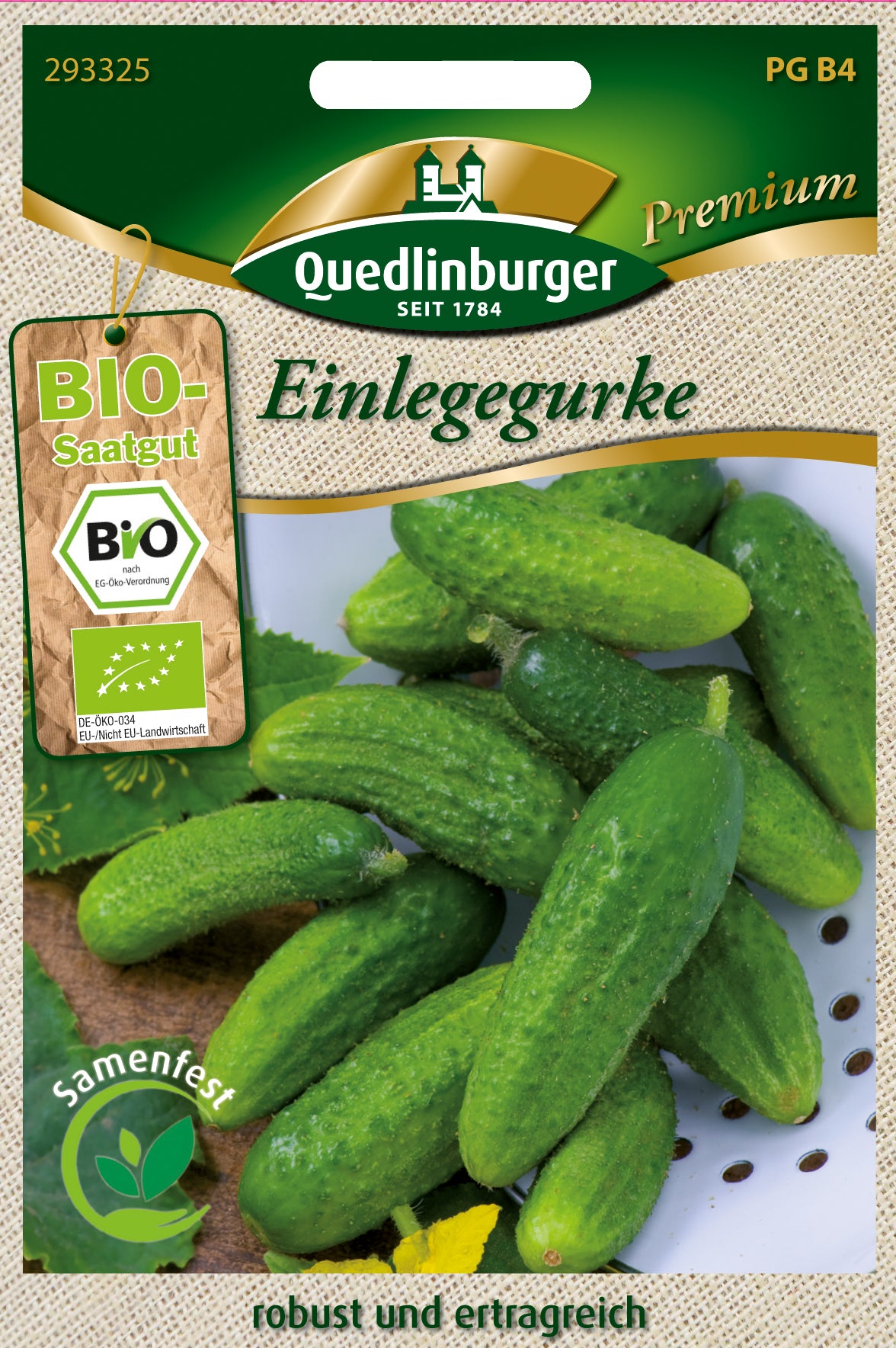  Bio-Einlegegurke Dunkelgrün