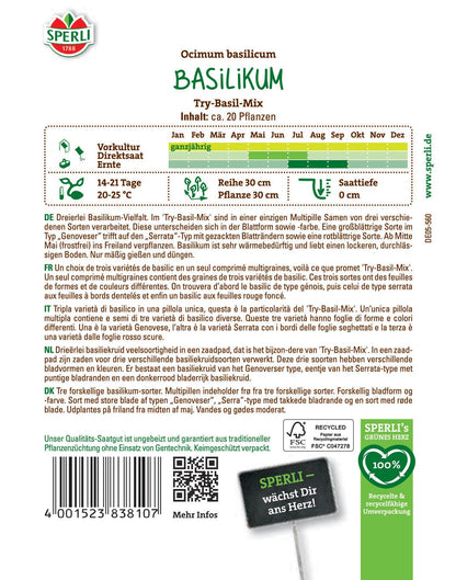  Basilikum SimplyHerbs Try-Basil-Mix [MHD 01/2026]