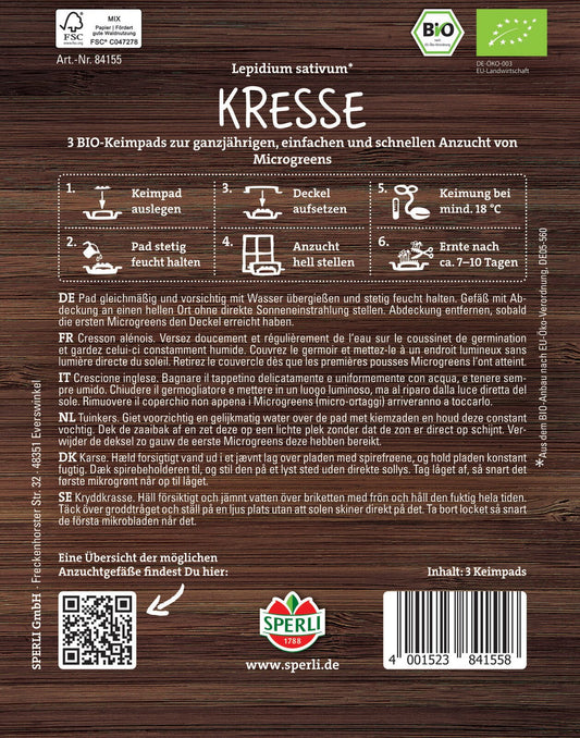  BIO Microgreen-Pads Kresse [MHD 01/2026]