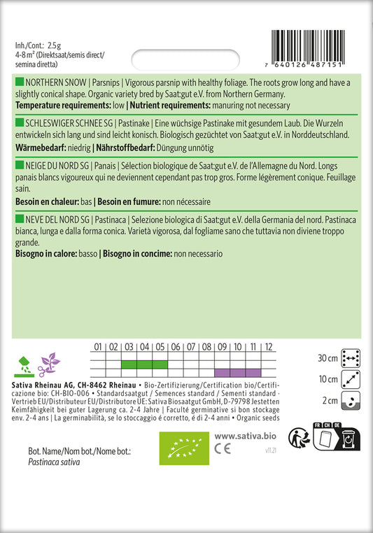  BIO Pastinake Schleswiger Schnee SG [MHD 12/2025]