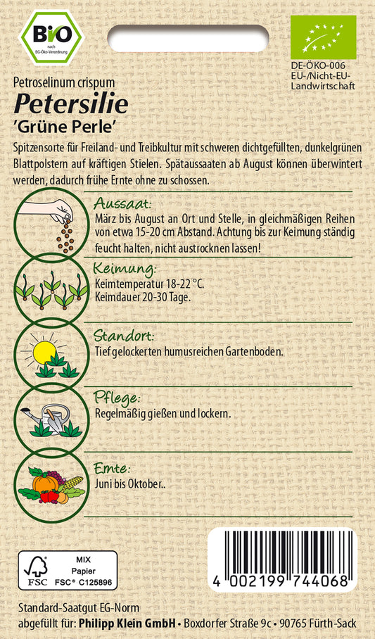  BIO Petersilie Grüne Perle [MHD 01/2026]