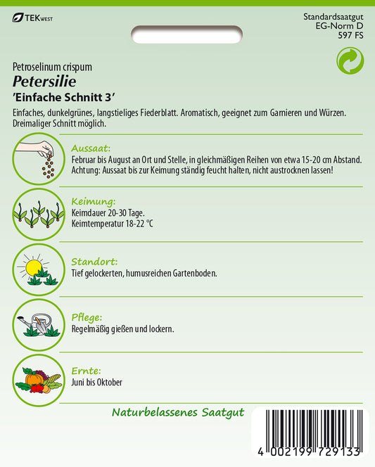  Petersilie Einfache Schnitt (50 G) [MHD 01/2026]