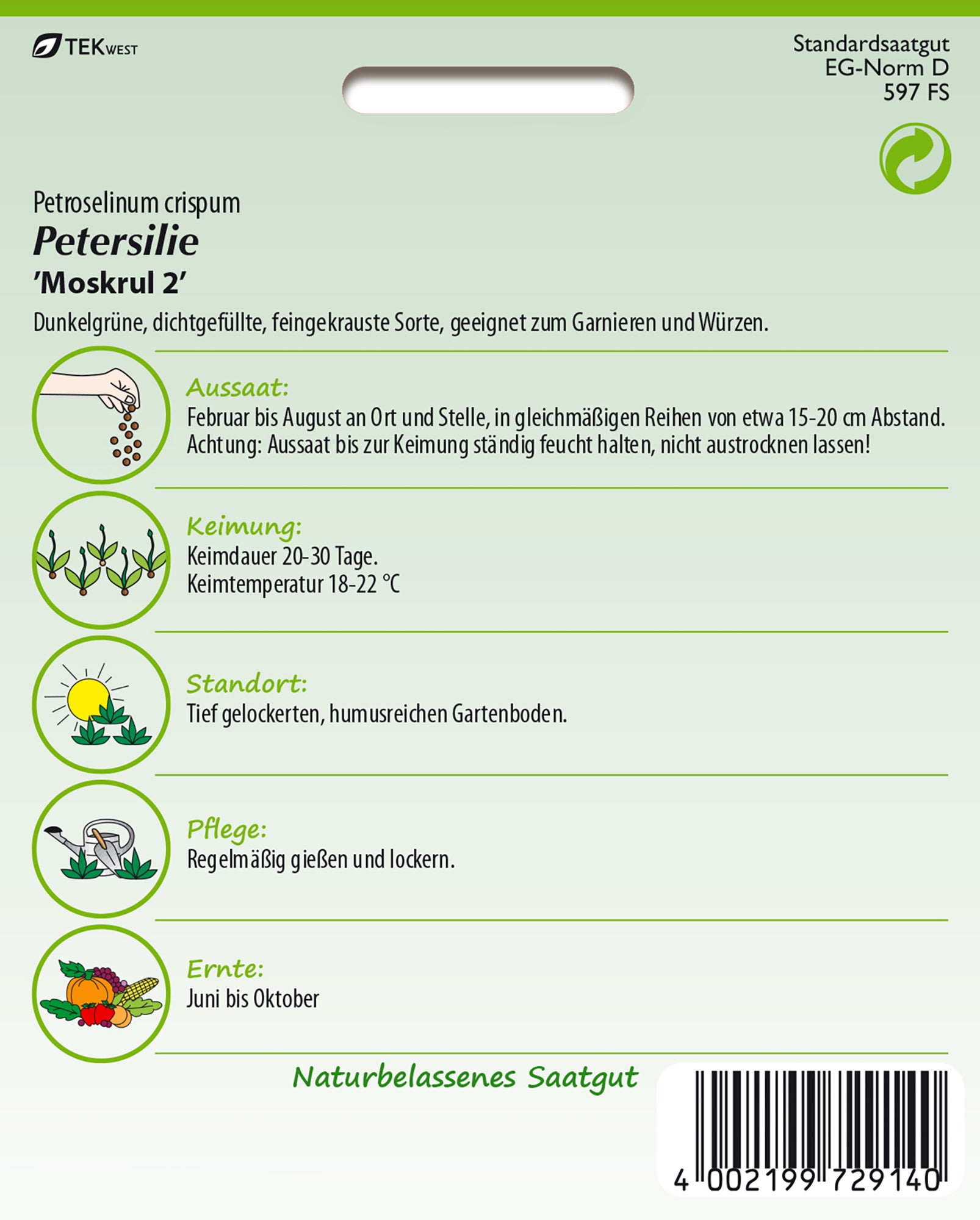  Petersilie Mooskrause (50 G) [MHD 01/2026]