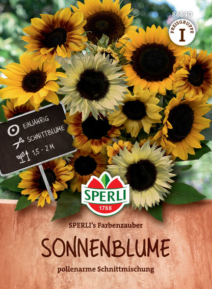  Sonnenblume Schnittblumen-Mischung F1-Hybride [MHD 01/2026]