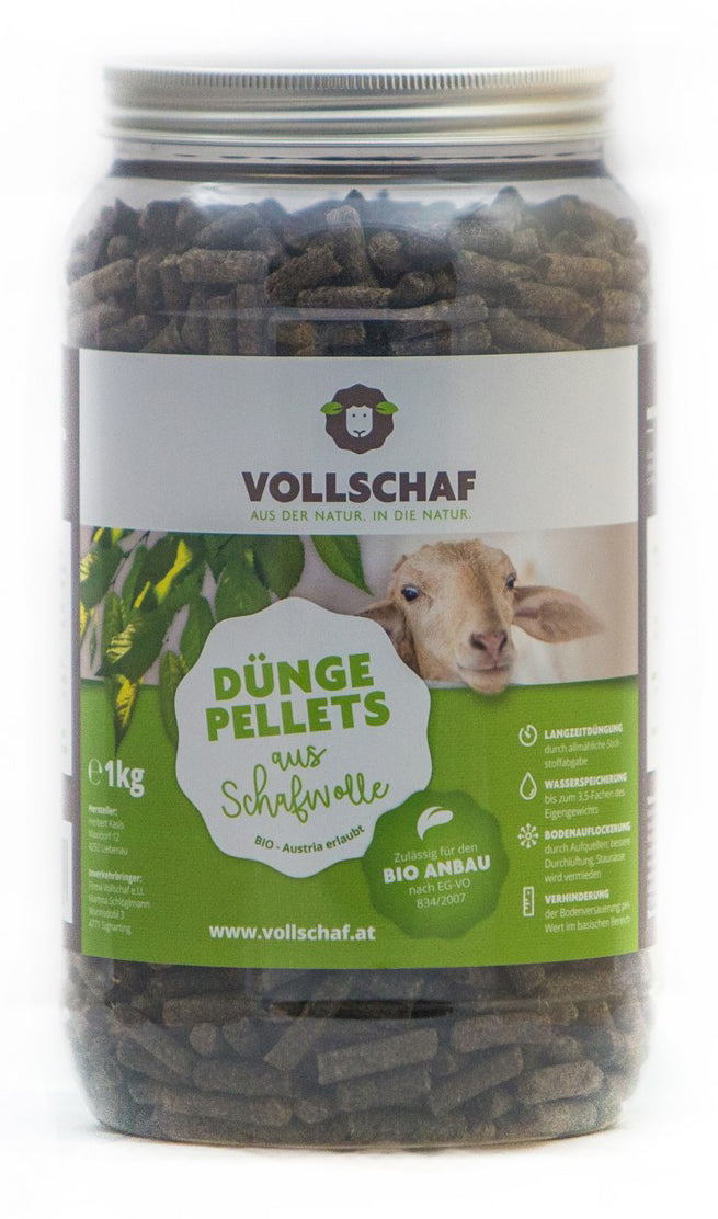  Schafwolldünger Düngepellets 1 Kg Dose