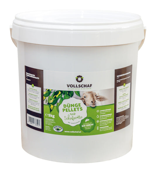  Schafwolldünger Düngepellets (5 Kg Eimer)