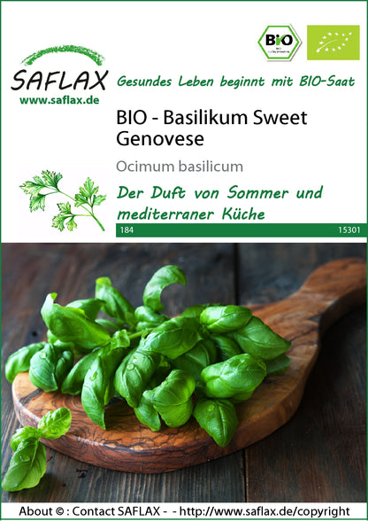  BIO Basilikum Sweet Genovese [MHD 12/2024]