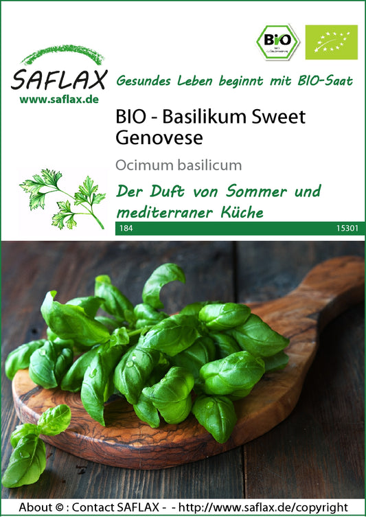  BIO Basilikum Sweet Genovese [MHD 12/2024]