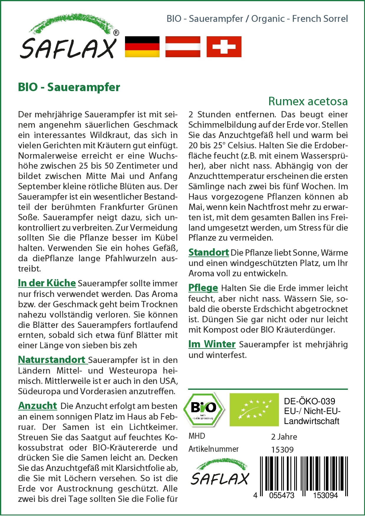  BIO Sauerampfer [MHD 04/2024]