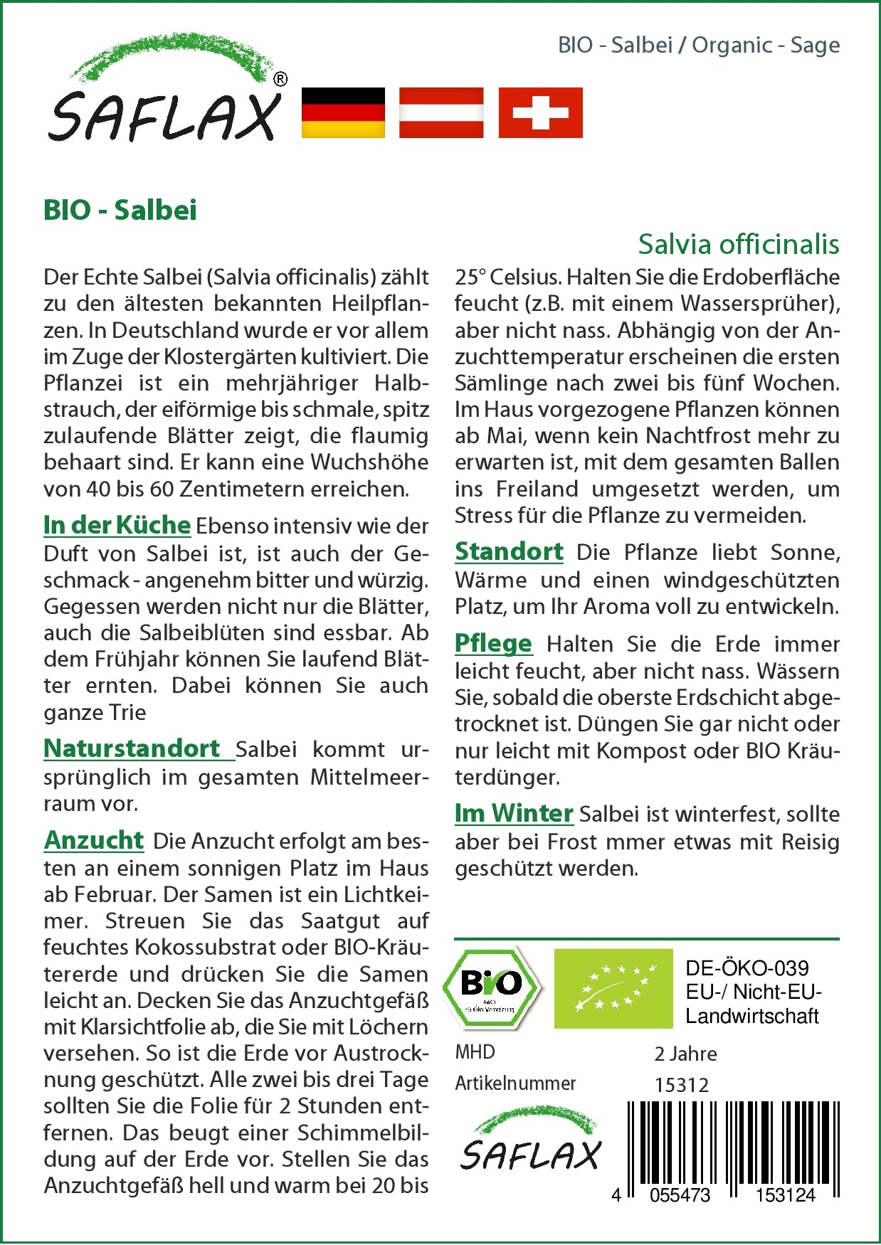  BIO Salbei