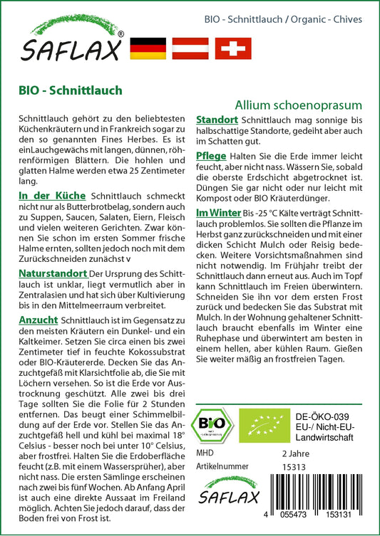  BIO Schnittlauch [MHD 11/2023]