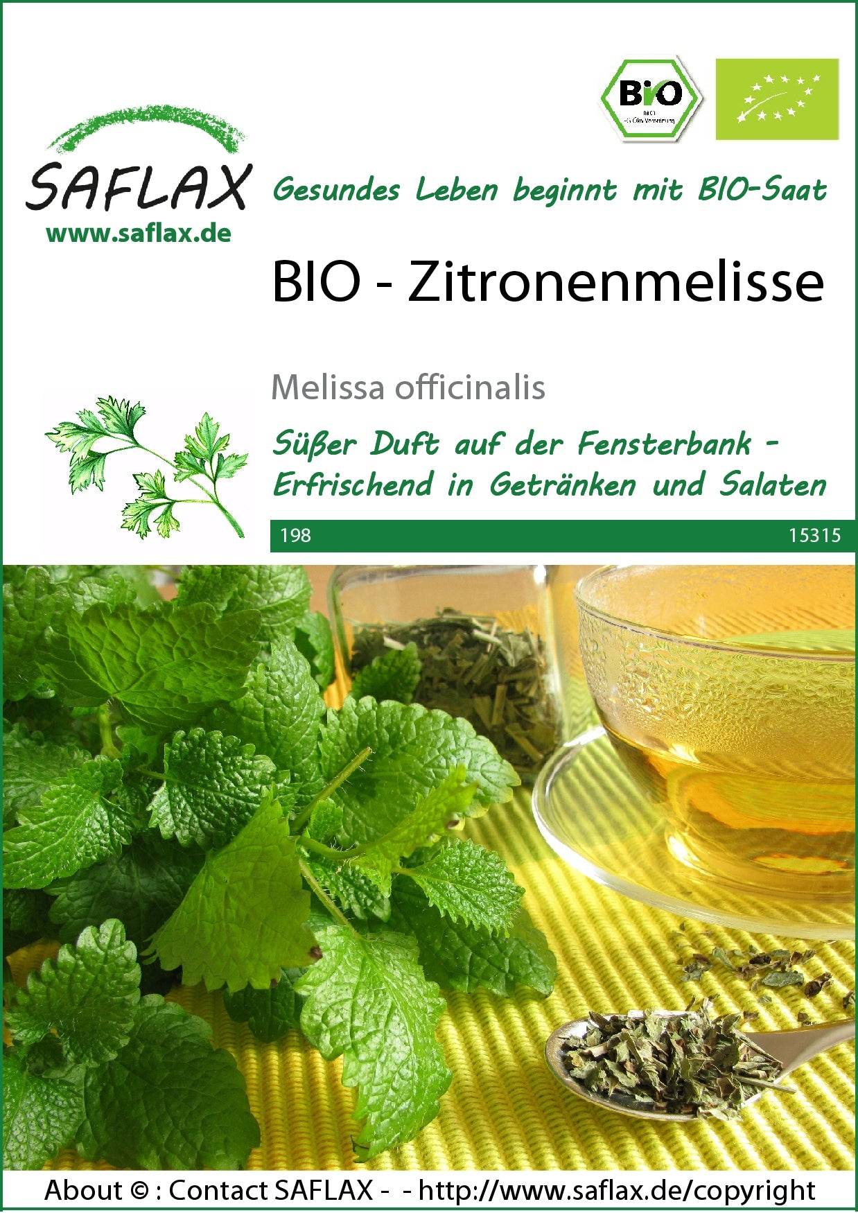  BIO Zitronenmelisse [MHD 12/2023]