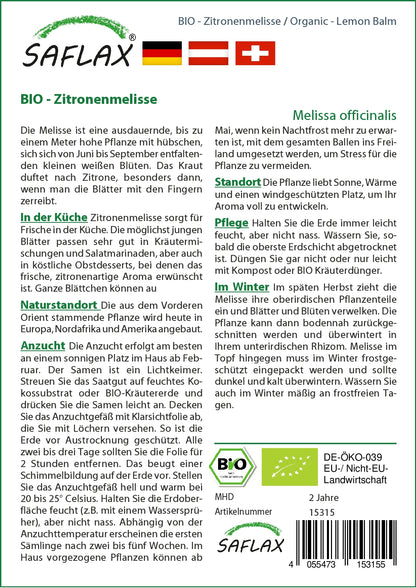  BIO Zitronenmelisse [MHD 12/2023]
