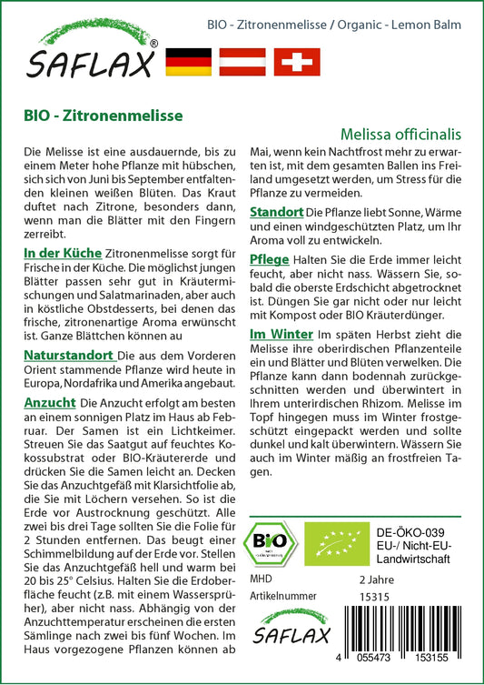  BIO Zitronenmelisse [MHD 12/2023]