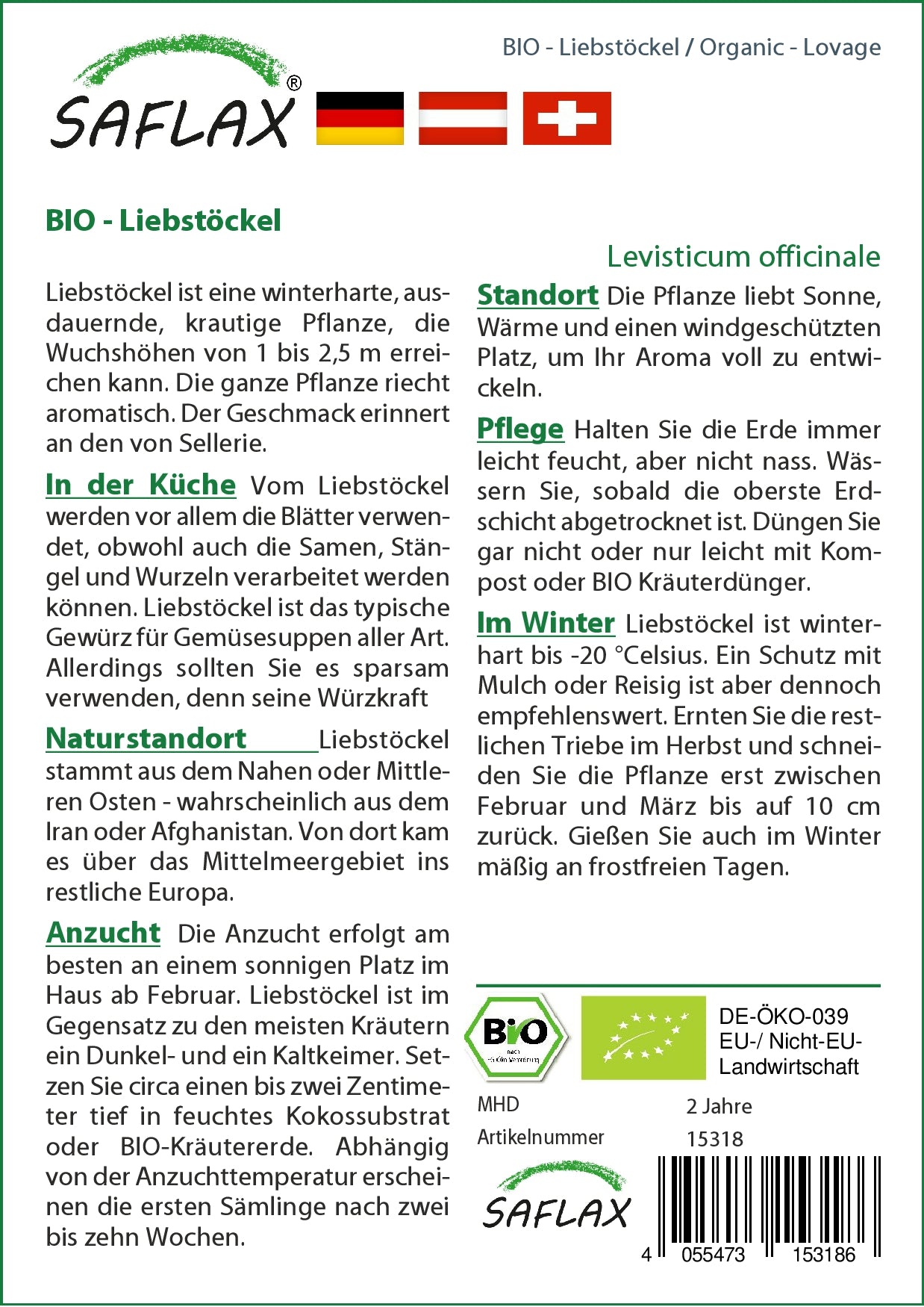  BIO Liebstöckel [MHD 01/2024]