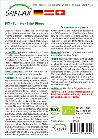  BIO Tomate Saint Pierre