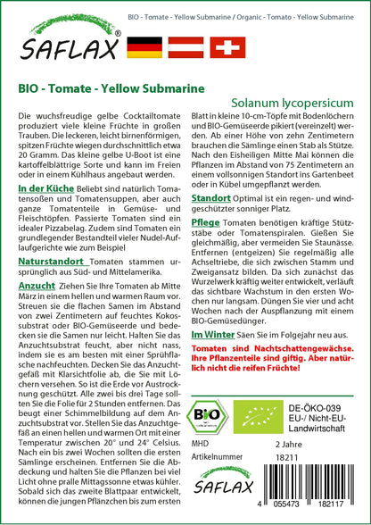  BIO Tomate Yellow Submarine