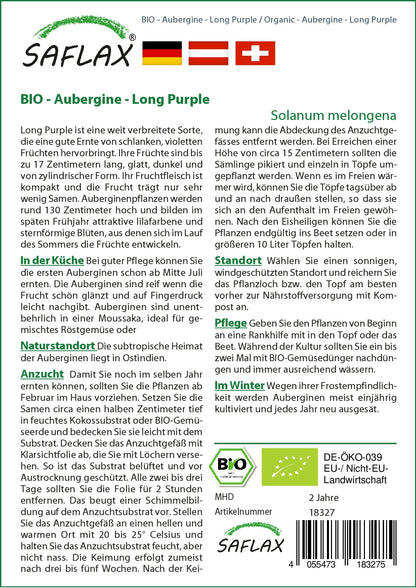  BIO Aubergine Long Purple