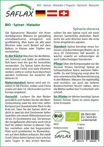 BIO Spinat Matador