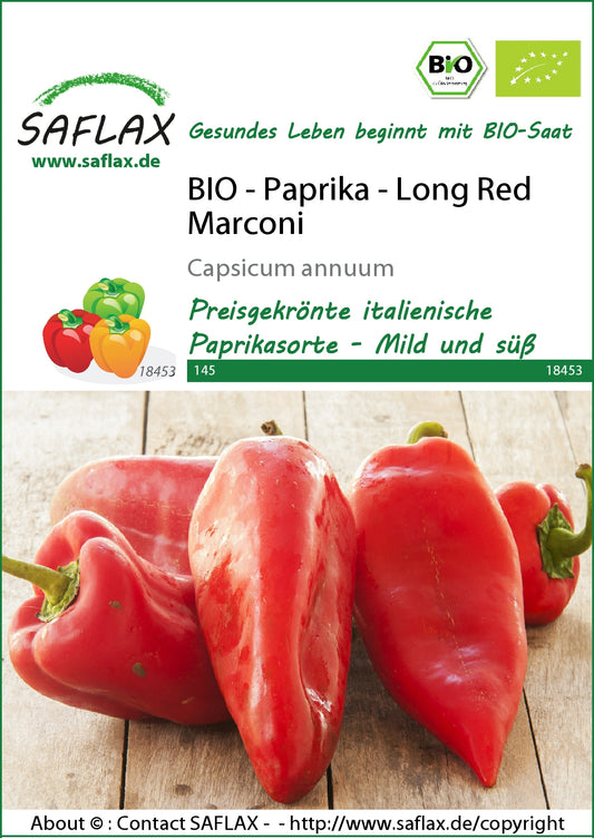  BIO Paprika Long Red Marconi